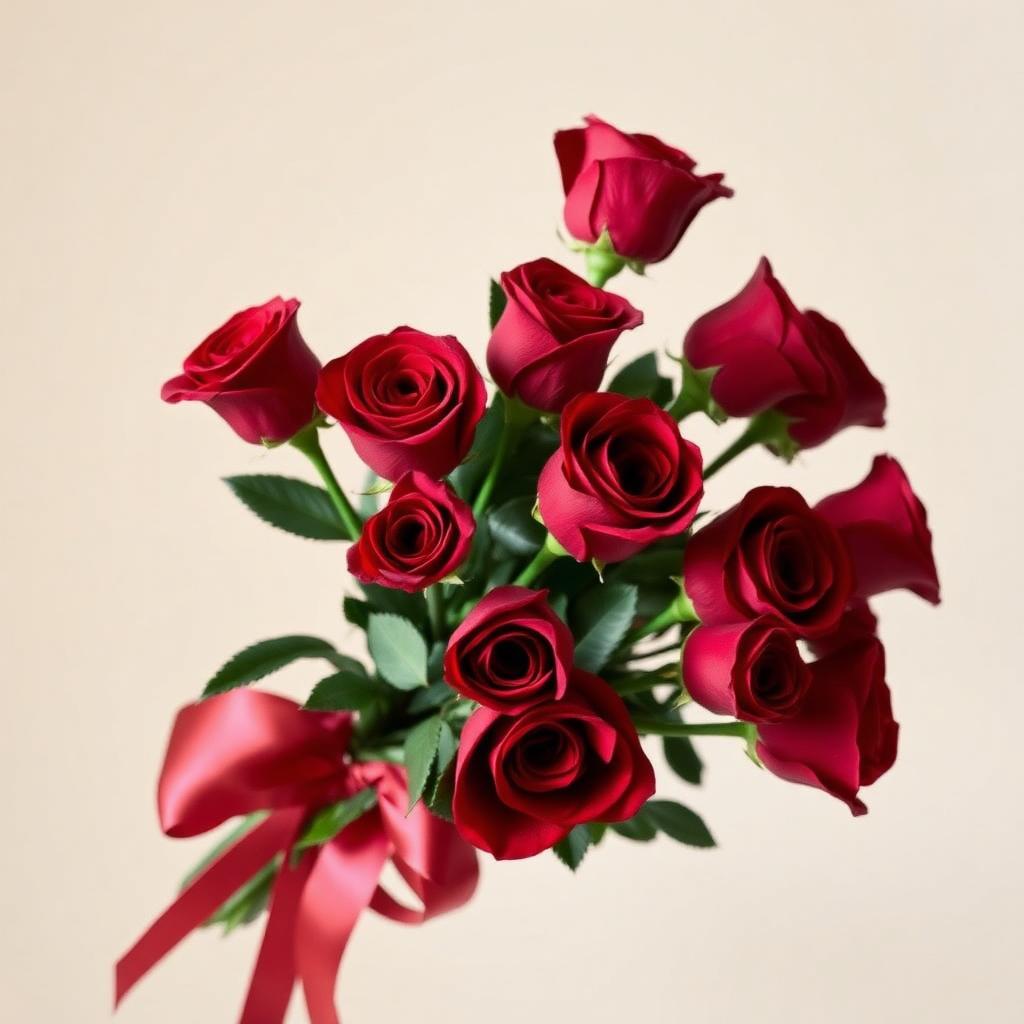 Crimson Rose Bouquet