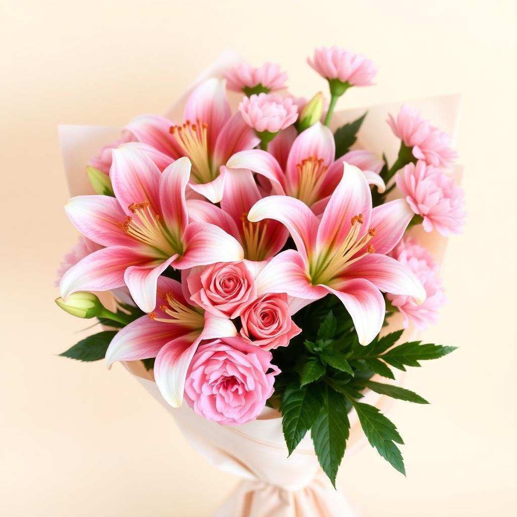 Pastel Lily Bouquet